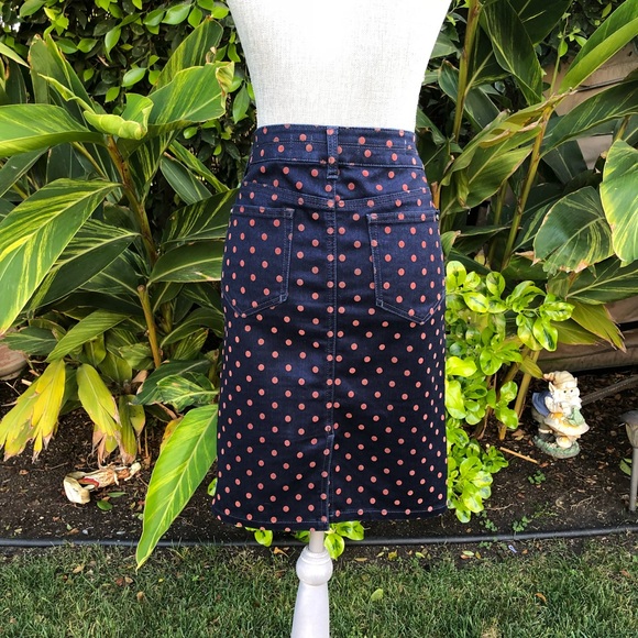 ✨ANTHROPOLOGIE Polka Dot Pencil Skirt. - Picture 2 of 5